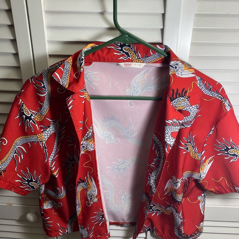 Romwe button up